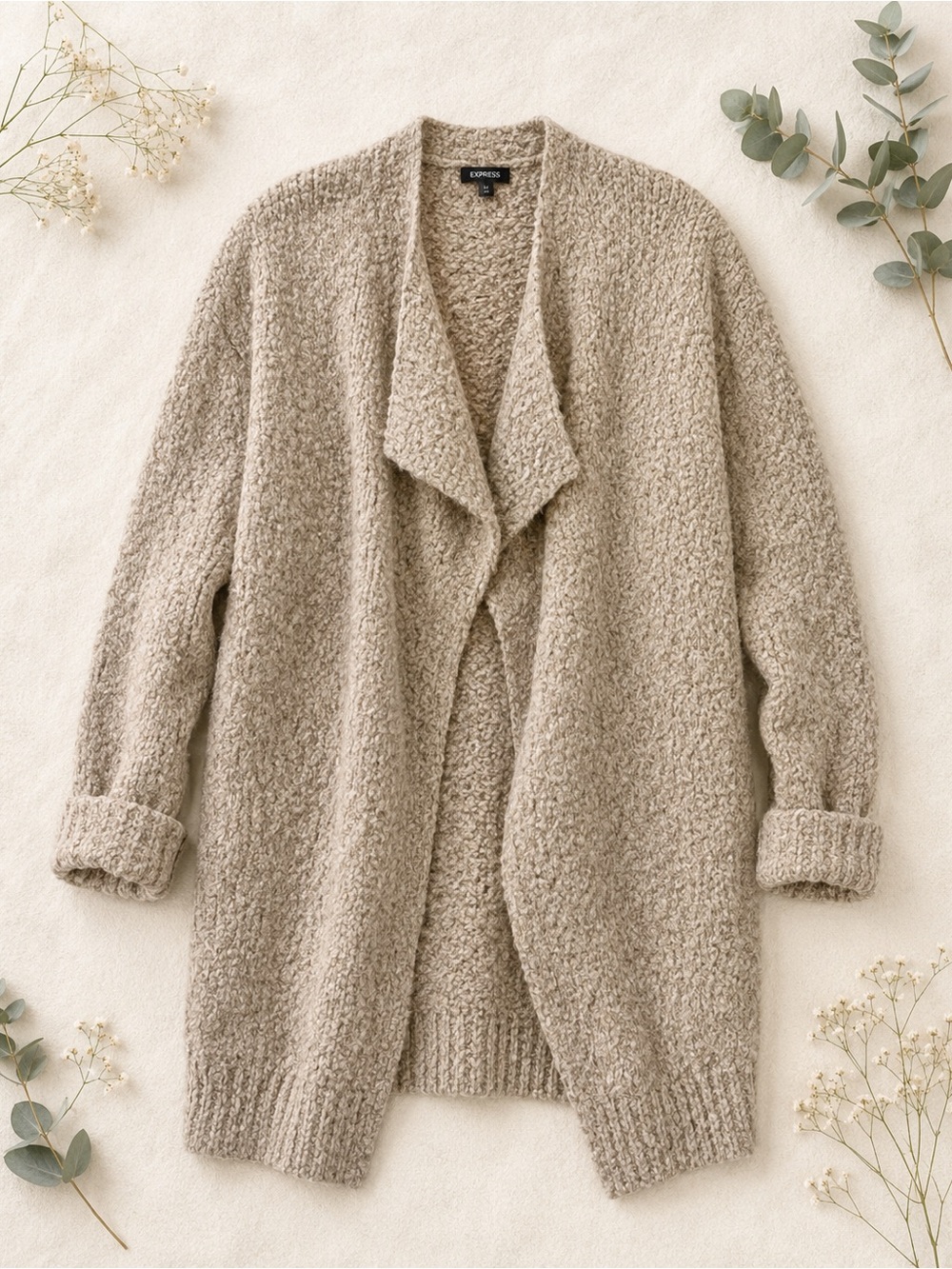 Express oversized knit cardigan